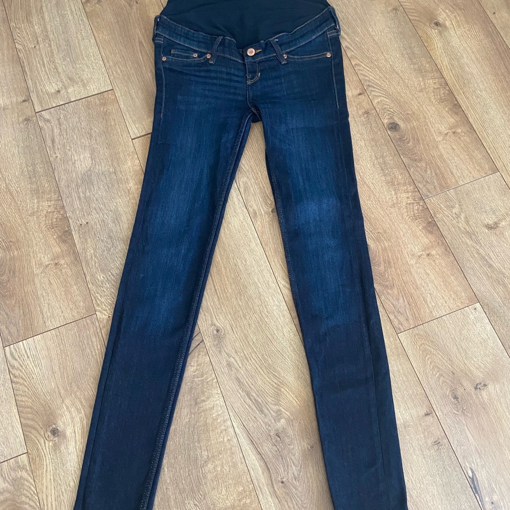 Maternity - H&M Dark Blue Skinny Jeans